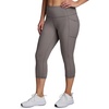 image:imageRBX Activewear Plus Size Legging for Women in Capri Length High Waist Squat Proof Running Yoga Pants with PocketsDriftwood