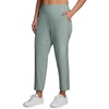 image:imageRBX Womens Plus Size Ankle Pant with Pockets Lightweight Quick Drying Woven Weekend PantsRibbed Side Sea Mist