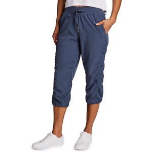 image:imageRBX Active Capri Pants for Women Joggers Stretch Lightweight Womens Casual Pant Capri with DrawstringSmoke Blue