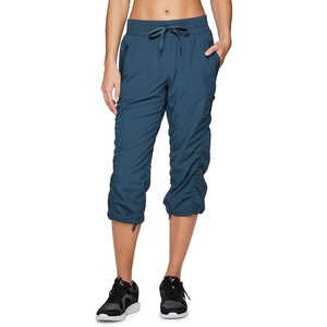 image:imageRBX Active Capri Pants for Women Joggers Stretch Lightweight Womens Casual Pant Capri with DrawstringVista Teal