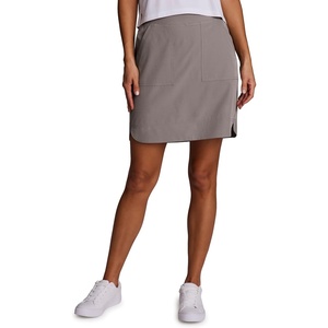 image:imageRBX Active Longer Length Skort for Women Quick Drying Woven Pickleball Golf Skort with Pockets for Tennis Hiking RunningDriftwood