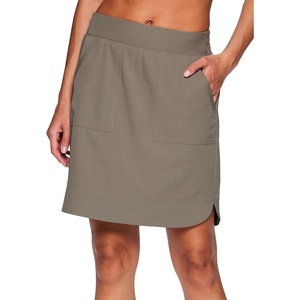 image:imageRBX Active Longer Length Skort for Women Quick Drying Woven Pickleball Golf Skort with Pockets for Tennis Hiking RunningLong Length Smoke Sage