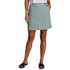 image:imageRBX Active Longer Length Skort for Women Quick Drying Woven Pickleball Golf Skort with Pockets for Tennis Hiking RunningSea Mist