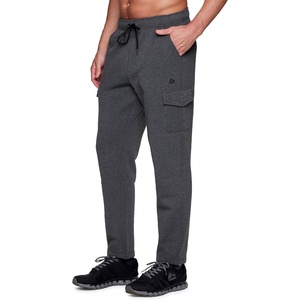 image:imageRBX Active Mens Athletic Fleece Lined Tapered Jogger Sweatpant with PocketCharcoal Heather Cargo