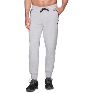 image:imageRBX Active Mens Athletic Fleece Lined Tapered Jogger Sweatpant with PocketHtr Zip Light Grey