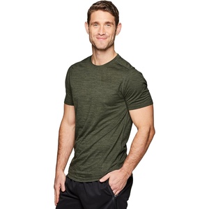 image:imageRBX Active Mens Athletic Performance Workout Gym Running Short Sleeve Crewneck TShirtGreen Crew