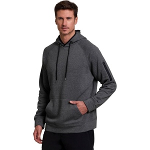 image:imageRBX Active Mens Fleece Workout Athletic Pullover HoodieDark Grey Charcoal