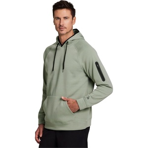 image:imageRBX Active Mens Fleece Workout Athletic Pullover HoodieSage Combo