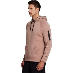 image:imageRBX Active Mens Fleece Workout Athletic Pullover HoodieTaupe Combo