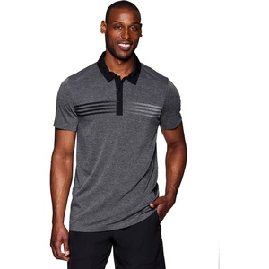 image:imageRBX Active Mens Golf Shirt Short Sleeve Quick Drying Performance Polo ShirtPique Charcoal