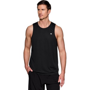 image:imageRBX Active Mens Lightweight Quick Dry Performance Sleeveless Muscle TeeBlack Shadow Stripe