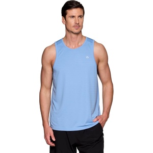 image:imageRBX Active Mens Lightweight Quick Dry Performance Sleeveless Muscle TeeBlue Shadow Stripe