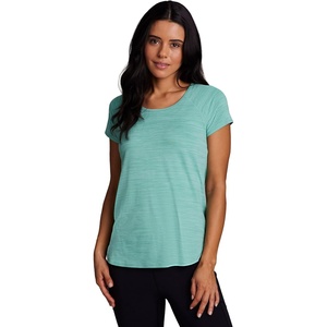 image:imageRBX Active Womens Athletic Quick Dry Space Dye Short Sleeve Yoga TShirtSpace Dye Wasabi
