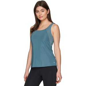 image:imageRBX Active Womens Bra Top Ventilated Gym Yoga Running Tank Top with Shelf BraRib Teal