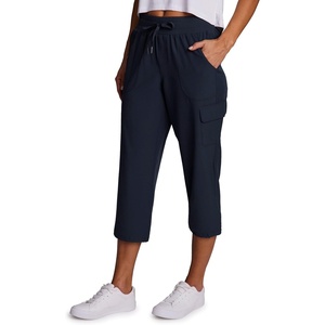 image:imageRBX Active Womens Cargo Capri Pant with Pockets Fashion Lightweight Woven with DrawstringDeep Navy