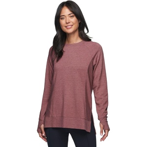 image:imageRBX Active Womens Long Sleeve Fashion Fleece Tunic Pullover Sweatshirt