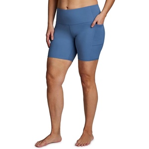 image:imageRBX Active Womens Plus Size Fashion Bike Shorts Athletic High Waisted Workout Yoga Biker Short with PocketsMoonlight Blue
