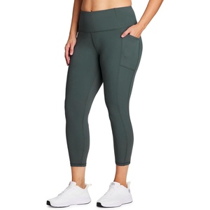 image:imageRBX Active Womens Plus Size Stretch AnkleFull Length Workout Running Gym Yoga LeggingsGreen Smoke