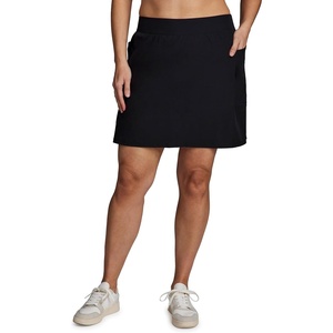 image:imageRBX Active Womens Plus Size Stretch Woven Athletic Skort with Attached Bike Short and PocketsS21 Black