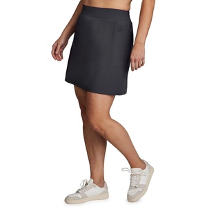 image:imageRBX Active Womens Plus Size Stretch Woven Athletic Skort with Attached Bike Short and PocketsS21 Charcoal