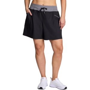 image:imageRBX Active Womens Relaxed Fit Breathable Ventilated Stretch Woven Athletic Walking Short with PocketsBlack Combo