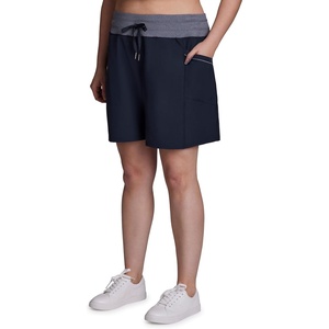 image:imageRBX Active Womens Relaxed Fit Breathable Ventilated Stretch Woven Athletic Walking Short with PocketsNavy