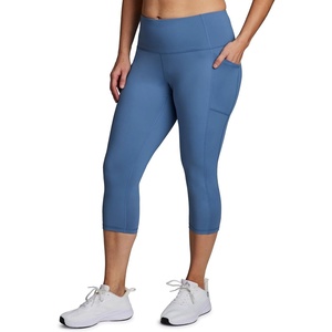 image:imageRBX Activewear Plus Size Legging for Women in Capri Length High Waist Squat Proof Running Yoga Pants with PocketsMoonlight Blue