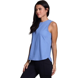 image:imageRBX Activewear Quick Drying Tank Top for Women Breathable Lightweight Crewneck Yoga Running Tank TopMesh Vintage Blue