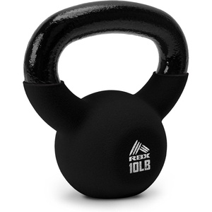image:imageRBX Neoprene Kettlebell Wide Handle Iron Core Flat Bottom Great for All Fitness LevelsBlack