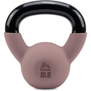 image:imageRBX Neoprene Kettlebell Wide Handle Iron Core Flat Bottom Great for All Fitness LevelsRose Gold