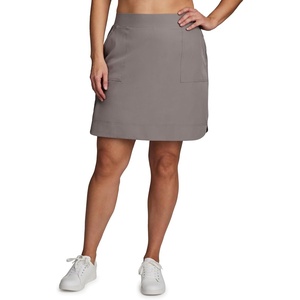 image:imageRBX Plus Size Longer Length Skort for Women Quick Drying Woven Pickleball Golf Skort with Pockets for Tennis Hiking RunningDriftwood
