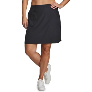 image:imageRBX Plus Size Longer Length Skort for Women Quick Drying Woven Pickleball Golf Skort with Pockets for Tennis Hiking RunningLong Charcoal