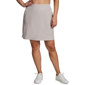 image:imageRBX Plus Size Longer Length Skort for Women Quick Drying Woven Pickleball Golf Skort with Pockets for Tennis Hiking RunningSand