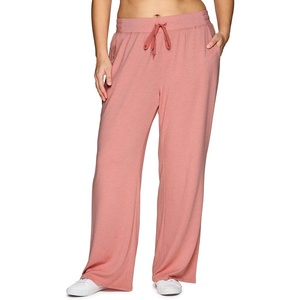 image:imageRBX Womens Plus Size Lightweight French Terry Wide Leg Sweatpants with Pockets