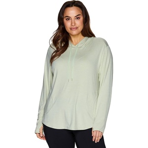 image:imageRBX Womens Plus Yoga Long Sleeve Running Athletic Workout Jersey Pullover Hoodie