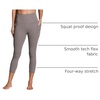 image:imageRBX Active High Waisted Squat Proof Ankle Length Leggings for Women 78 Yoga Leggings with PocketsCapri Driftwood