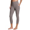 image:imageRBX Active High Waisted Squat Proof Ankle Length Leggings for Women 78 Yoga Leggings with PocketsCapri Driftwood