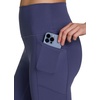 image:imageRBX Active High Waisted Squat Proof Ankle Length Leggings for Women 78 Yoga Leggings with PocketsCrown Blue