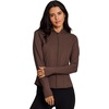 image:imageRBX Active Womens Athletic Breathable Lightweight Zip Up Running Jacket with PocketsChocolate Brown