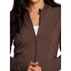 image:imageRBX Active Womens Athletic Breathable Lightweight Zip Up Running Jacket with PocketsChocolate Brown