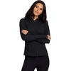 image:imageRBX Active Womens Athletic Breathable Lightweight Zip Up Running Jacket with PocketsJet Black