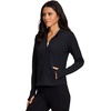 image:imageRBX Active Womens Athletic Breathable Lightweight Zip Up Running Jacket with PocketsJet Black