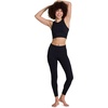image:imageRBX Active Womens Athletic Fashion High Coverage Low Impact Workout Sports BraJet Black