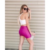 image:imageRBX Active Womens Athletic Fashion Racerback Seamless Low Impact Workout Sports BraBack Mesh Hot Pink