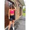 image:imageRBX Active Womens Athletic Fashion Racerback Seamless Low Impact Workout Sports BraBack Mesh Hot Pink