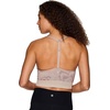 image:imageRBX Active Womens Athletic Fashion Racerback Seamless Low Impact Workout Sports BraJacquard Floral Taupe