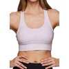 image:imageRBX Active Womens Athletic Fashion Racerback Seamless Low Impact Workout Sports BraPastel Pink Leopard