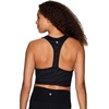 image:imageRBX Active Womens Athletic Fashion Racerback Seamless Low Impact Workout Sports BraTonal Zebra Black