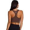 image:imageRBX Active Womens Bra Top Athletic Yoga Crop Tank Top with Built in Shelf BraChocolate Racerback