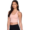 image:imageRBX Active Womens Bra Top Athletic Yoga Crop Tank Top with Built in Shelf BraSolid Blush Pink